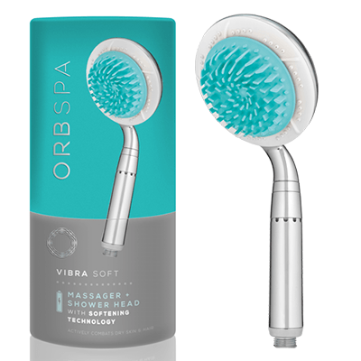 Orb Spa Vibra Soft Water Shower Head | Spa Shower + Hard Water Fix | Ecocamel Orb Spa Vibra Soft Water Shower Head | Spa Shower + Hard Water Fix | Ecocamel